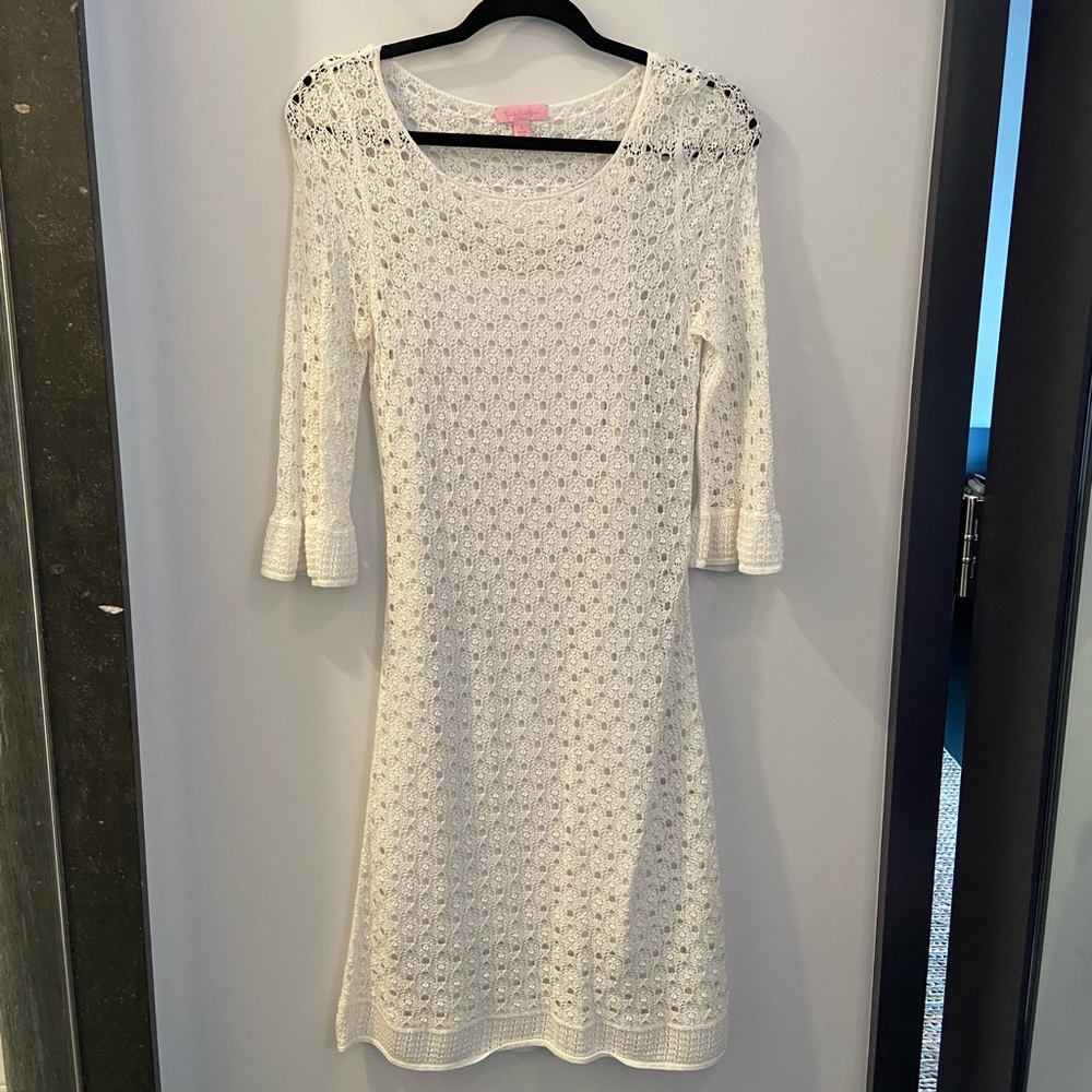 Lilly Pulitzer White Crochet Dress